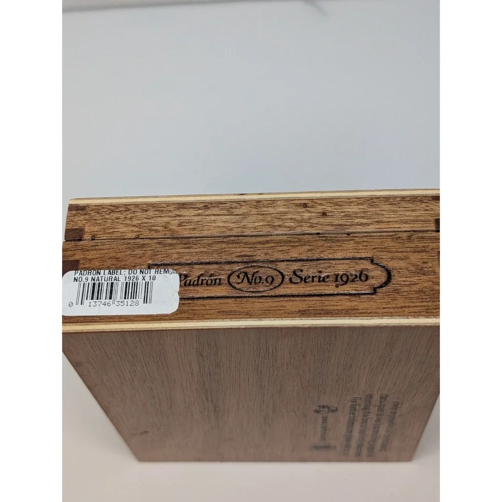 Padron Serie 1926 No. 9 Wooden Cigar Box Empty Wood Humidor Style Storage Box